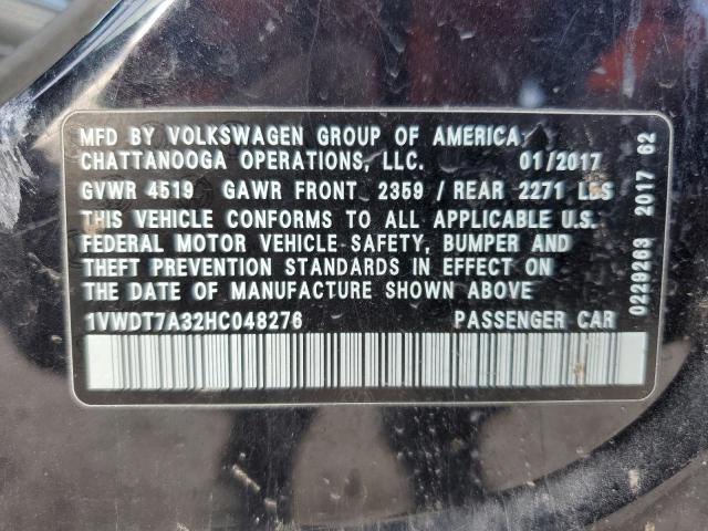 1VWDT7A32HC048276 - 2017 VOLKSWAGEN PASSAT R-LINE Qara foto 12