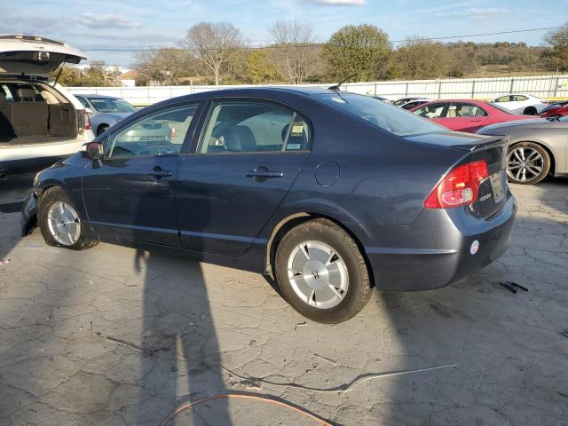 JHMFA36206S003607 - 2006 HONDA CIVIC HYBRID BLUE photo 2