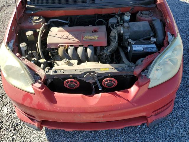2T1KR32E43C128910 - 2003 TOYOTA COROLLA MA XR RED photo 11
