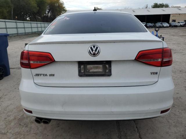 3VWLA7AJXFM283682 - 2015 VOLKSWAGEN JETTA TDI WHITE photo 6