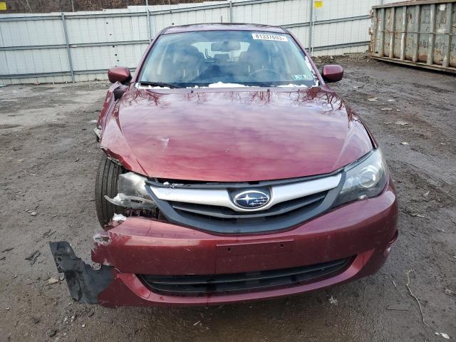 JF1GH6B63AH821050 - 2010 SUBARU IMPREZA 2.5I PREMIUM RED photo 5