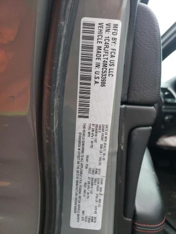 1C4RJFLT4MC533986 - 2021 JEEP GRAND CHER TRAILHAWK ნაცრისფერი ფოტო 13