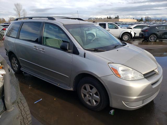 5TDZA23C95S253313 - 2005 TOYOTA SIENNA CE SILVER photo 4