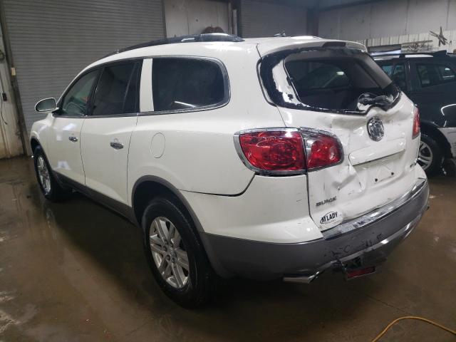 5GAER13D39J196122 - 2009 BUICK ENCLAVE CX WHITE photo 2