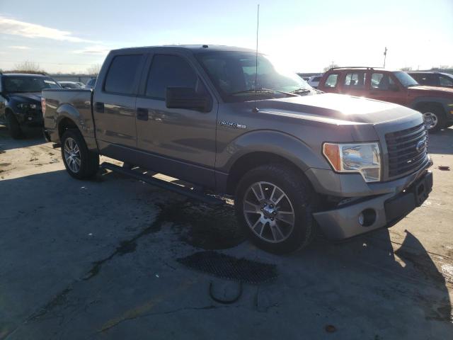 1FTFW1CF7EKF18570 - 2014 FORD F150 SUPERCREW GRAY photo 4