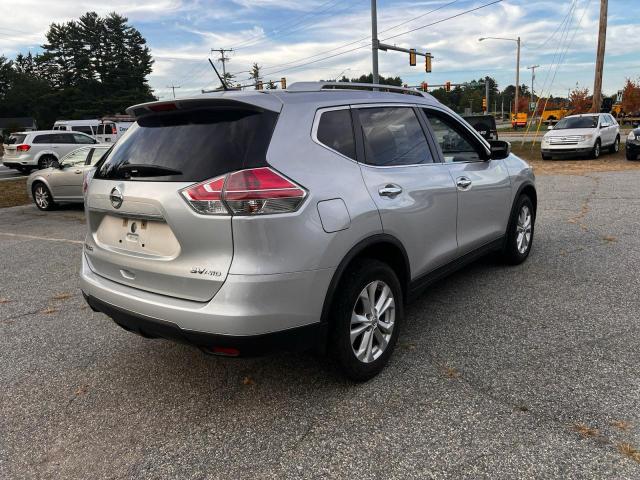 KNMAT2MV0FP541045 - 2015 NISSAN ROGUE S GRAY photo 4