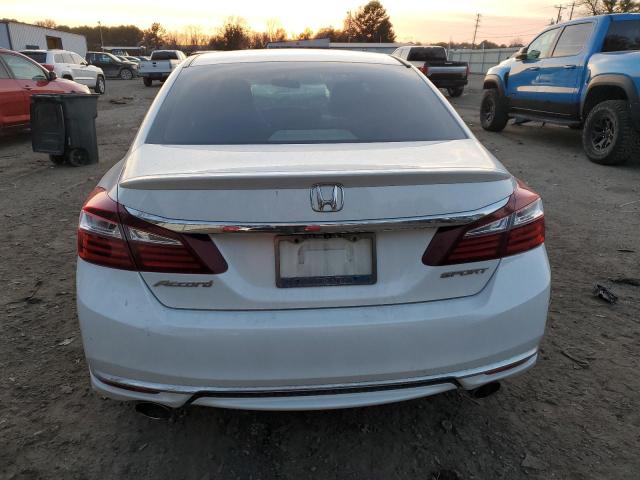 1HGCR2F59HA052011 - 2017 HONDA ACCORD SPORT WHITE photo 6