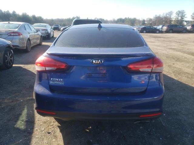 3KPFL4A71HE131204 - 2017 KIA FORTE LX BLUE photo 6