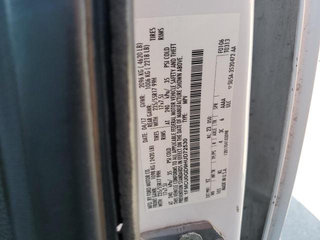 1FMCU0GD9HUD72530 - 2017 FORD ESCAPE SE 白色 照片 12