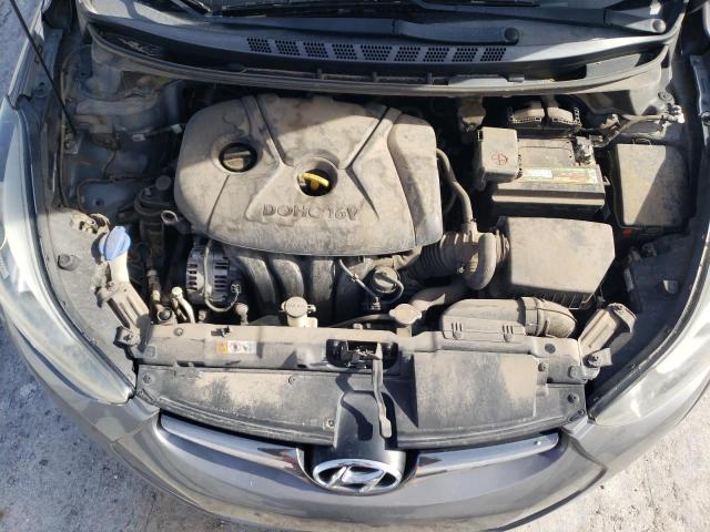 5NPDH4AEXEH484636 - 2014 HYUNDAI ELANTRA SE GRAY photo 11