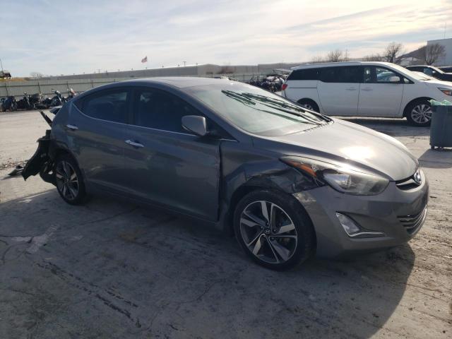 5NPDH4AEXEH484636 - 2014 HYUNDAI ELANTRA SE GRAY photo 4