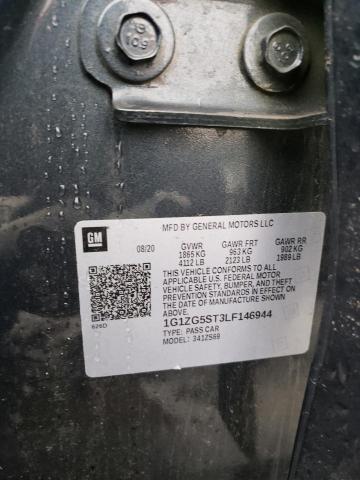1G1ZG5ST3LF146944 - 2020 CHEVROLET MALIBU RS BLACK photo 12