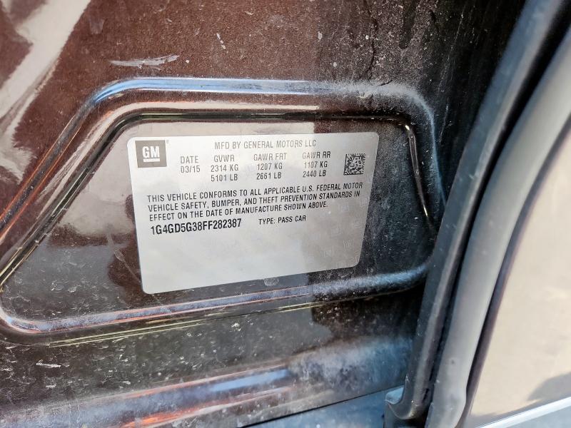 1G4GD5G38FF282387 - 2015 BUICK LACROSSE PREMIUM BROWN photo 12