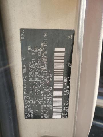 5TBET34106S527164 - 2006 TOYOTA TUNDRA DOUBLE CAB SR5 TAN photo 12