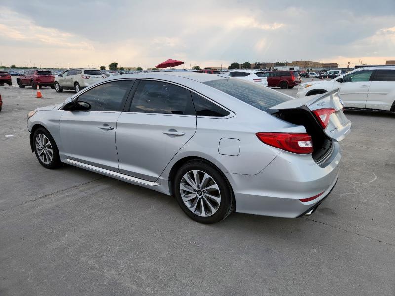 5NPE34AFXFH102988 - 2015 HYUNDAI SONATA SPORT SILVER photo 2