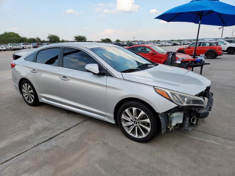 5NPE34AFXFH102988 - 2015 HYUNDAI SONATA SPORT SILVER photo 4