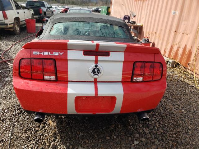 1ZVHT89S585118733 - 2008 FORD MUSTANG SHELBY GT500 RED photo 6