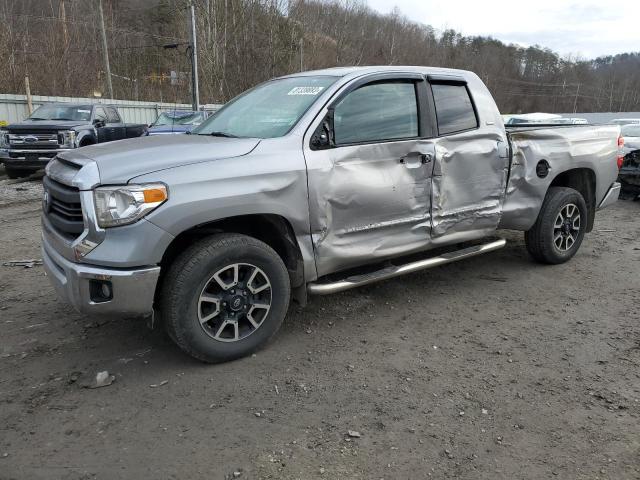 5TFRM5F16FX085127 - 2015 TOYOTA TUNDRA DOUBLE CAB SR/SR5 SILVER photo 1