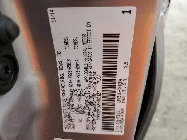 5TFRM5F16FX085127 - 2015 TOYOTA TUNDRA DOUBLE CAB SR/SR5 SILVER photo 12