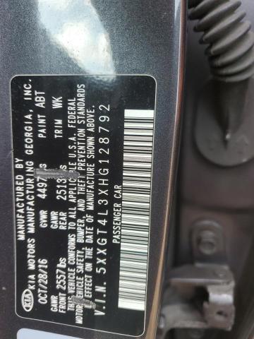 5XXGT4L3XHG128792 - 2017 KIA OPTIMA LX GRAY photo 12