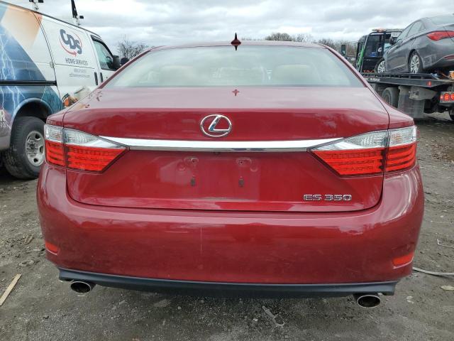 JTHBK1GGXD2065796 - 2013 LEXUS ES 350 BURGUNDY photo 6