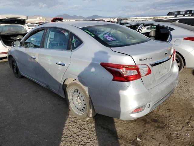 3N1AB7AP4HL686161 - 2017 NISSAN SENTRA S SILVER photo 2