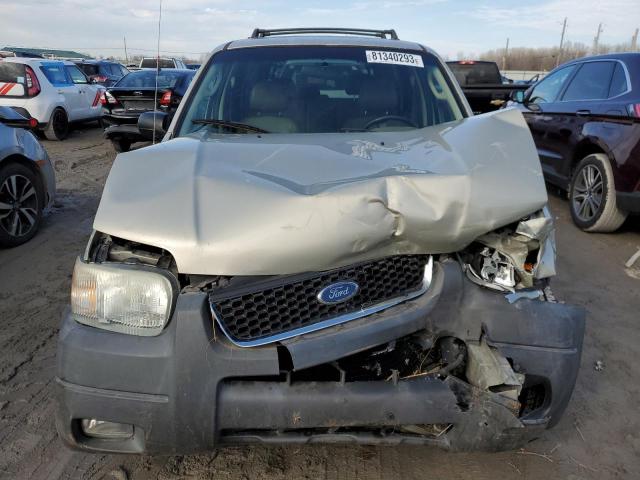 1FMYU93134KB50741 - 2004 FORD ESCAPE XLT SILVER photo 5