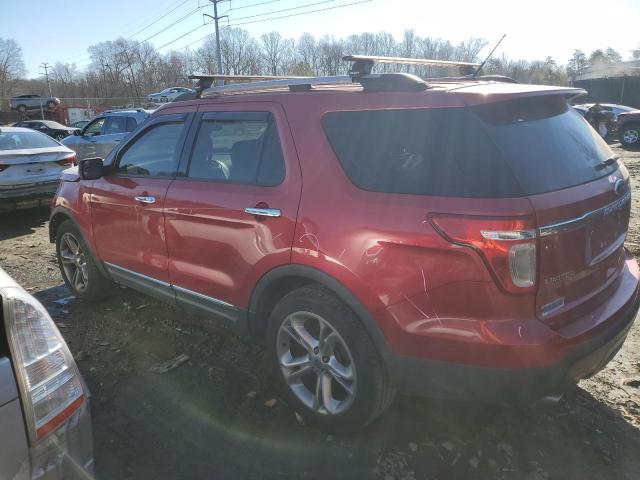 1FMHK7F84BGA33057 - 2011 FORD EXPLORER LIMITED RED photo 2