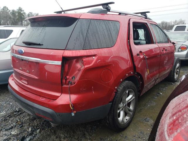 1FMHK7F84BGA33057 - 2011 FORD EXPLORER LIMITED RED photo 3