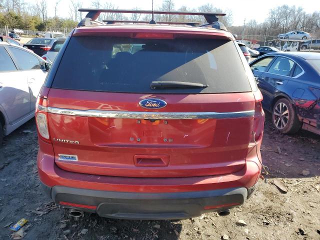 1FMHK7F84BGA33057 - 2011 FORD EXPLORER LIMITED RED photo 6