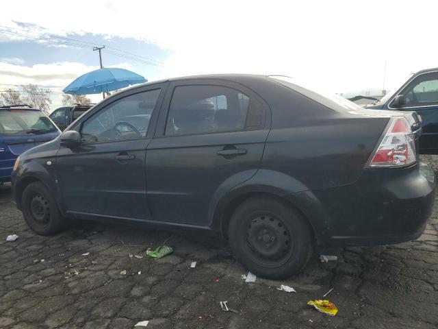 KL1TD56667B128162 - 2007 CHEVROLET AVEO BASE BLACK photo 2