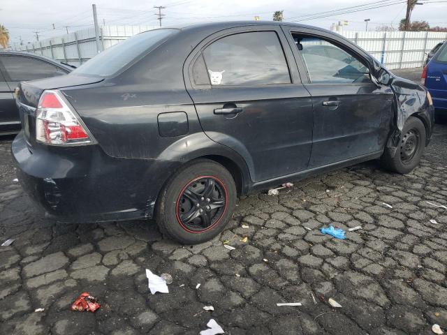 KL1TD56667B128162 - 2007 CHEVROLET AVEO BASE BLACK photo 3