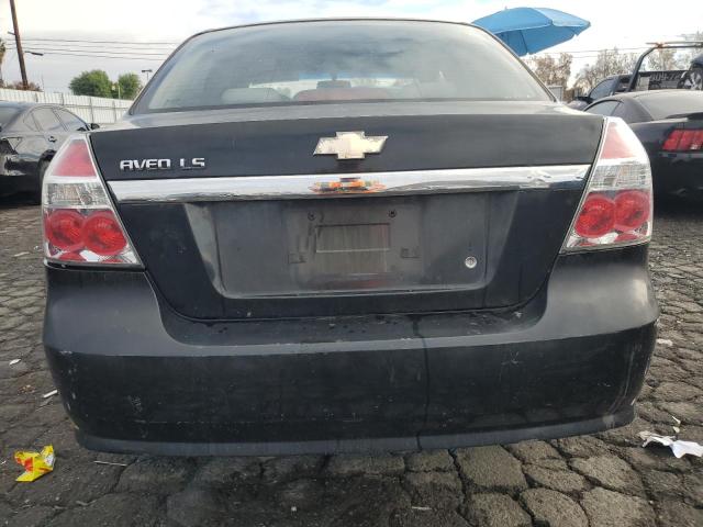 KL1TD56667B128162 - 2007 CHEVROLET AVEO BASE BLACK photo 6