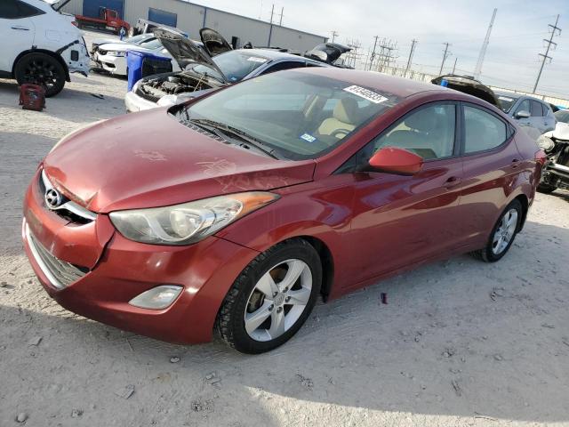 5NPDH4AE7DH235628 - 2013 HYUNDAI ELANTRA GLS MAROON photo 1