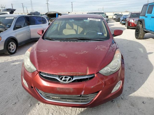 5NPDH4AE7DH235628 - 2013 HYUNDAI ELANTRA GLS MAROON photo 5