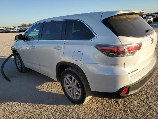 5TDZARFH0ES005841 - 2014 TOYOTA HIGHLANDER LE WHITE photo 2