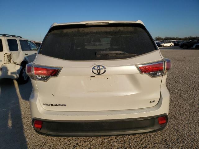 5TDZARFH0ES005841 - 2014 TOYOTA HIGHLANDER LE WHITE photo 6