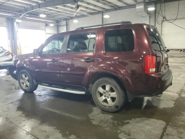 5FNYF48549B028665 - 2009 HONDA PILOT EXL MAROON photo 2