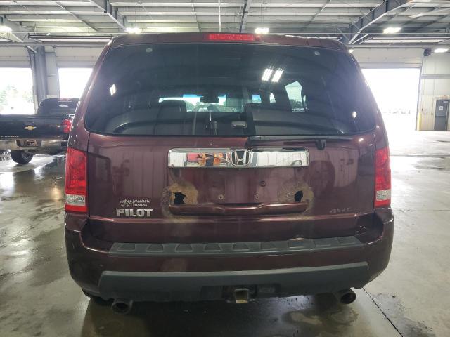 5FNYF48549B028665 - 2009 HONDA PILOT EXL MAROON photo 6