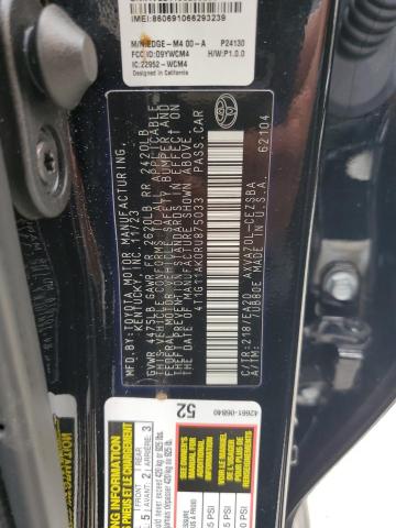 4T1G11AK0RU875033 - 2024 TOYOTA CAMRY SE NIGHT SHADE BLACK photo 12