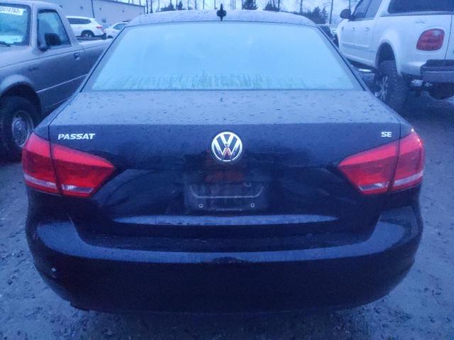 1VWBH7A33CC102072 - 2012 VOLKSWAGEN PASSAT SE BLACK photo 6