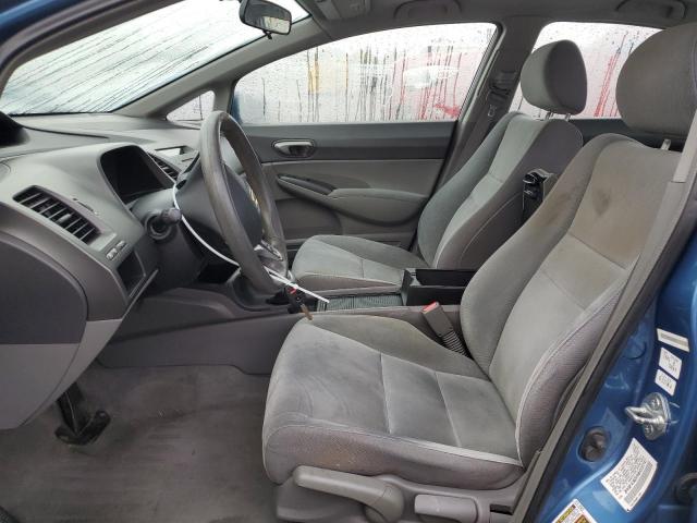 2HGFA16559H331747 - 2009 HONDA CIVIC LX BLUE photo 7