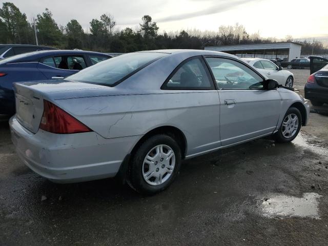 1HGEM22582L045530 - 2002 HONDA CIVIC LX SILVER photo 3