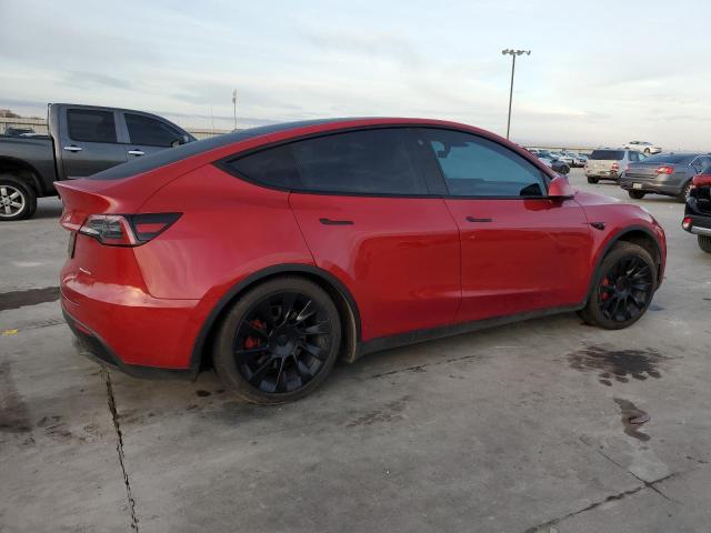 5YJYGDEE6MF264843 - 2021 TESLA MODEL Y RED photo 3