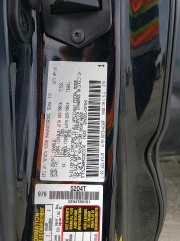 5TFSZ5AN9GX033070 - 2016 TOYOTA TACOMA ACCESS CAB أسود صورة 12