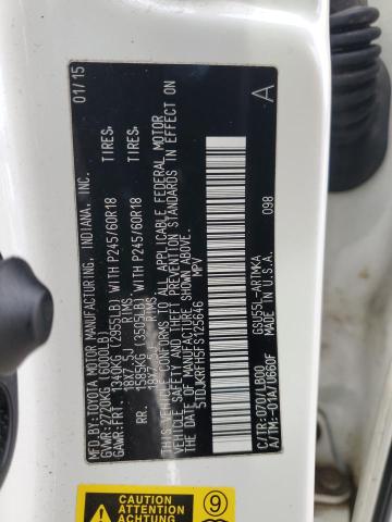 5TDJKRFH5FS125646 - 2015 TOYOTA HIGHLANDER XLE თეთრი ფოტო 13