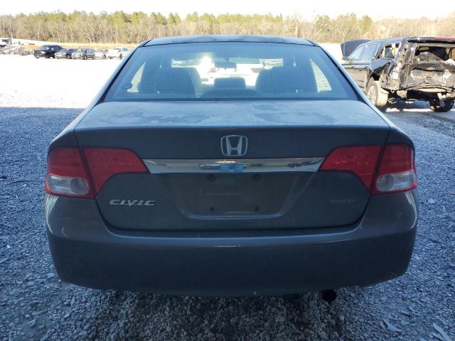 2HGFA1F54AH548713 - 2010 HONDA CIVIC LX GRAY photo 6