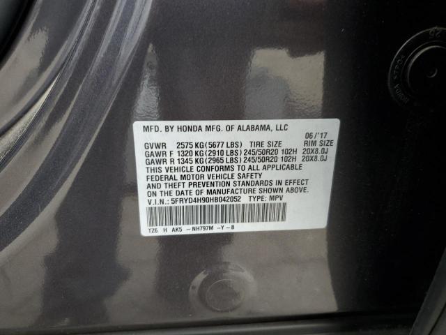 5FRYD4H90HB042052 - 2017 ACURA MDX ADVANCE გრაფიტი ფოტო 14