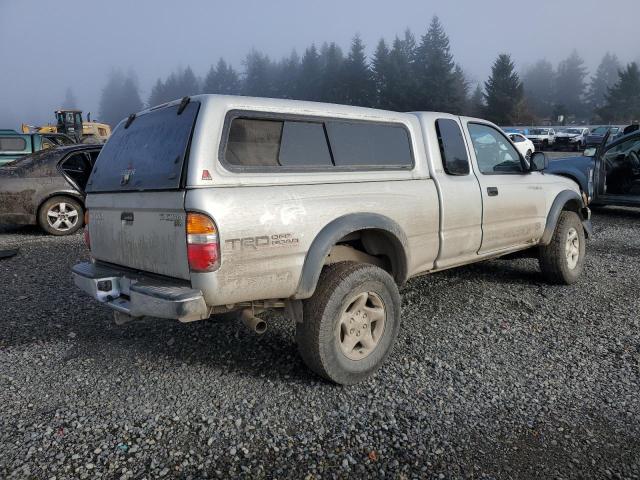 5TEWN72N22Z144648 - 2002 TOYOTA TACOMA XTRACAB SILVER photo 3