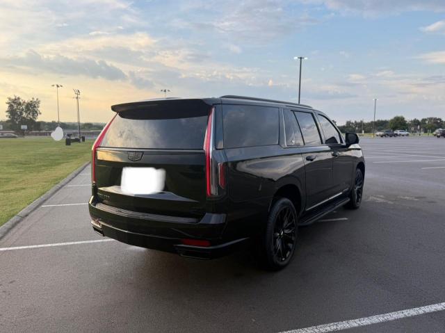 1GYS3JKL5MR160819 - 2021 CADILLAC ESCALADE ESV LUXURY Siyah fotoğraf 4